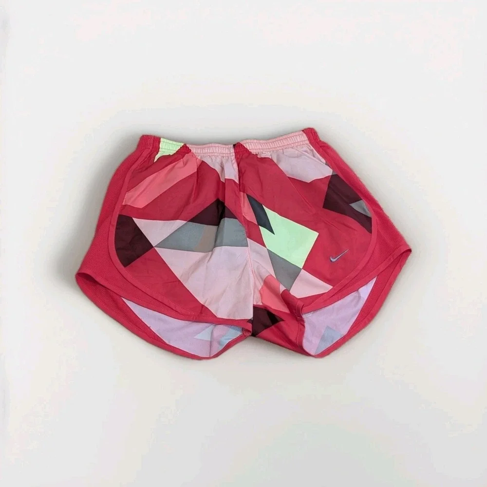 Y2K Nike Dri-FIT Geometric Running Shorts‎ Neon Athleisure XS
